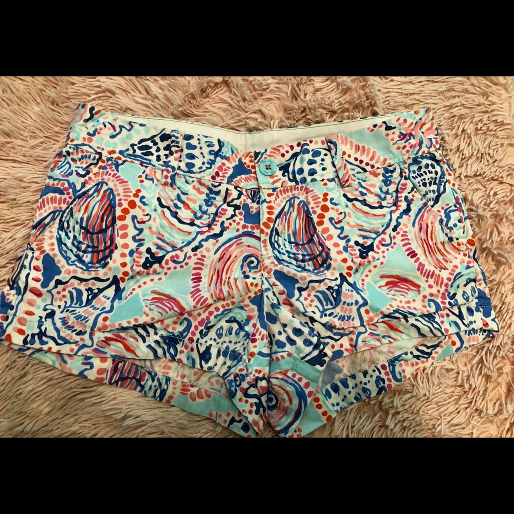 Lilly Pulitzer Seashell Print Walsh Shorts